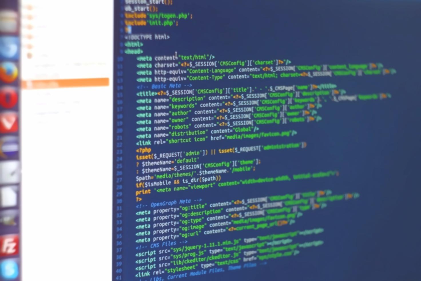 Security testing environment showing multiple monitors displaying smart contract code analysis and vulnerability scanning results